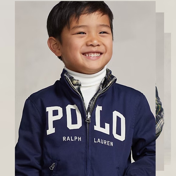 Polo by Ralph Lauren Reversible Twill Oxford Boys Jacket - Picture 4 of 12